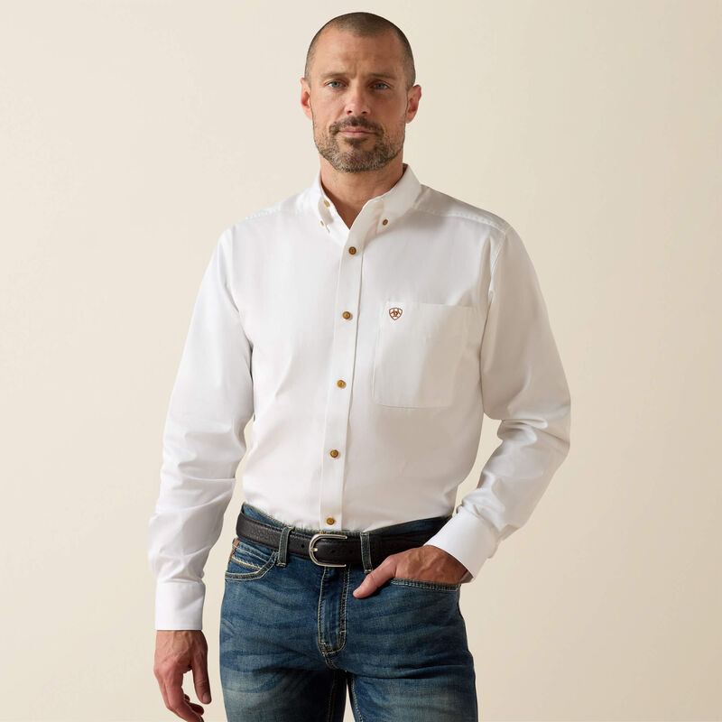 10034230 MNS SOLID TWILL FITTED SHIRT