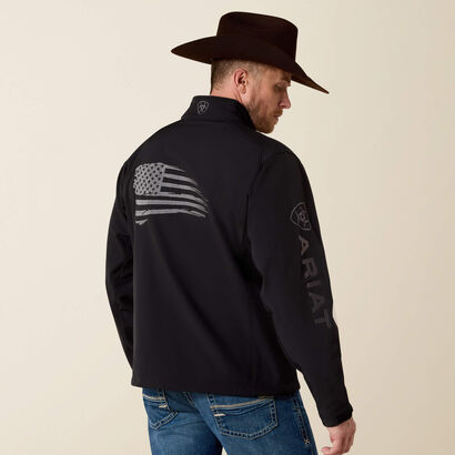 10037439 LOGO 2.0 PATRIOT SOFTSHELL WATER RESISTANT JACKET