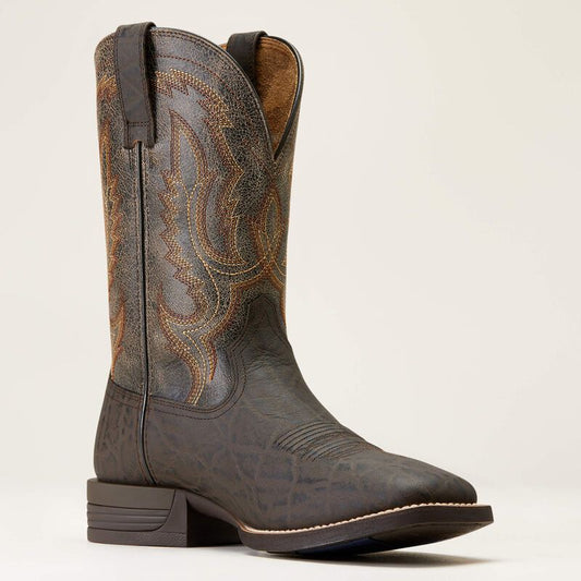 10046977 STEADFAST WESTERN BOOT-CHOCOLATE