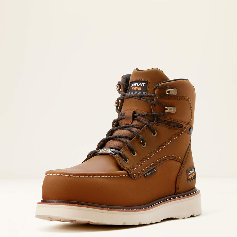 10053615 REBAR WEDGE MOC TOE 6' WATERPROOF COMPOSITE TOE WORK BOOT
