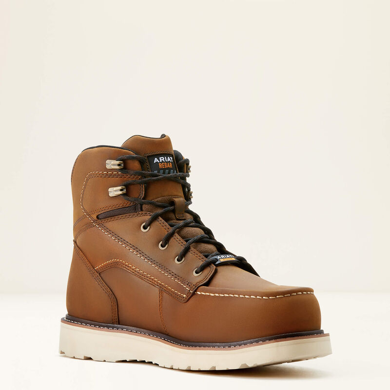 10053615 REBAR WEDGE MOC TOE 6' WATERPROOF COMPOSITE TOE WORK BOOT