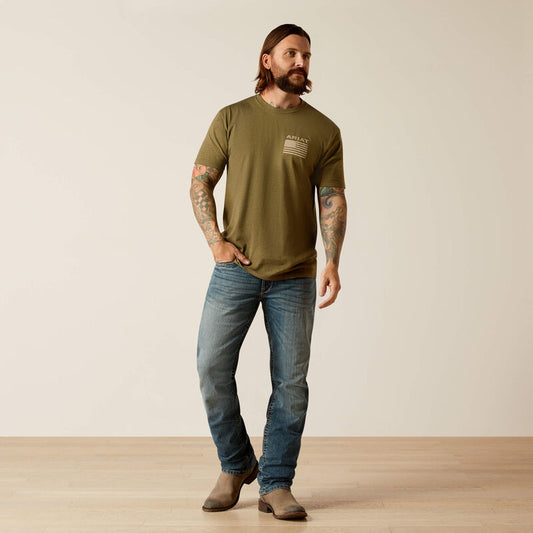 10054176 MNS FREEDOM SS TSHIRT-MILITARY