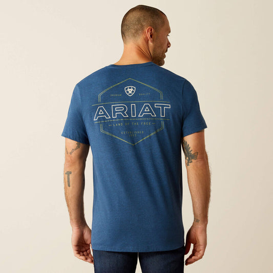 10054773 ARIAT LINE FRAME HEX T-SHIRT