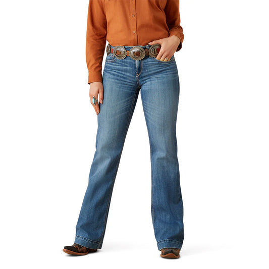 10061726 ARIAT WOMEN'S ISABELLE WIDE TROUSER JEANS ALBUQUERQUE
