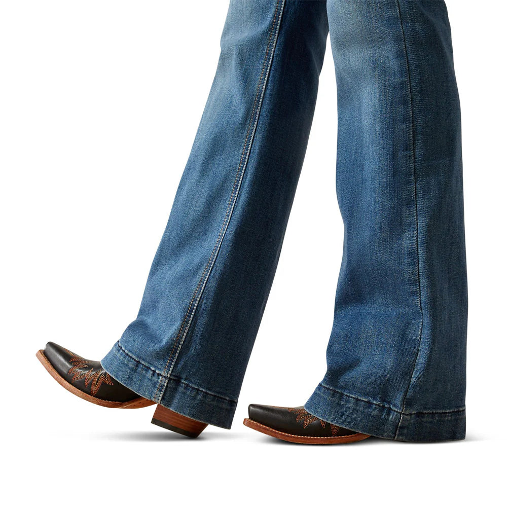10061726 ARIAT WOMEN'S ISABELLE WIDE TROUSER JEANS ALBUQUERQUE