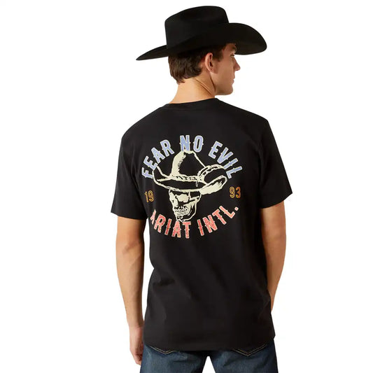 10062423 MNS Ariat Stitched Skull T-Shirt
