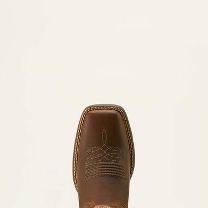 10064078 ARIAT ROUND UP STRETCHFIT WIDE SQUARE TOE WESTERN BOOT WOMEN