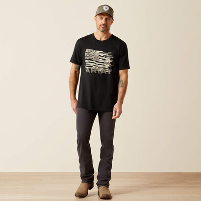 10065892 ARIAT FREEDOM FLAG T-SHIRT