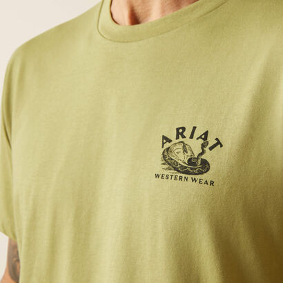 10065894 ARIAT REATTLER WARNING T-SHIRT