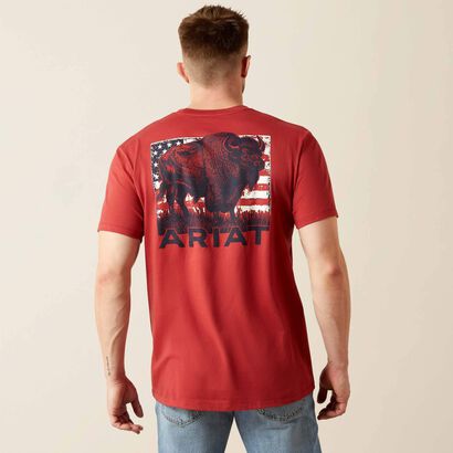 10065897 ARIAT BUFFALO FLAG T-SHIRT