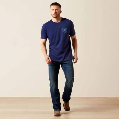 10065905 ARIAT NEW VERTICAL LOGO T-SHIRT