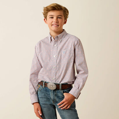 10071174 ARIAT TIERNAN SHIRT BOYS