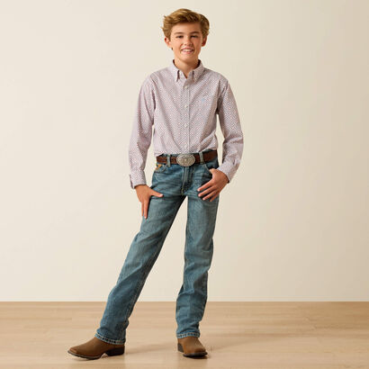 10071174 ARIAT TIERNAN SHIRT BOYS