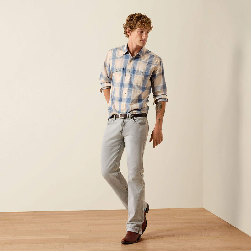 10071619 RETRO HORACE FITTED SNAP SHIRT ARIAT