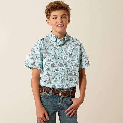 10071677 ARIAT PRATT SHIRT BOYS