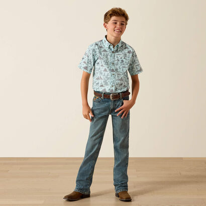 10071677 ARIAT PRATT SHIRT BOYS