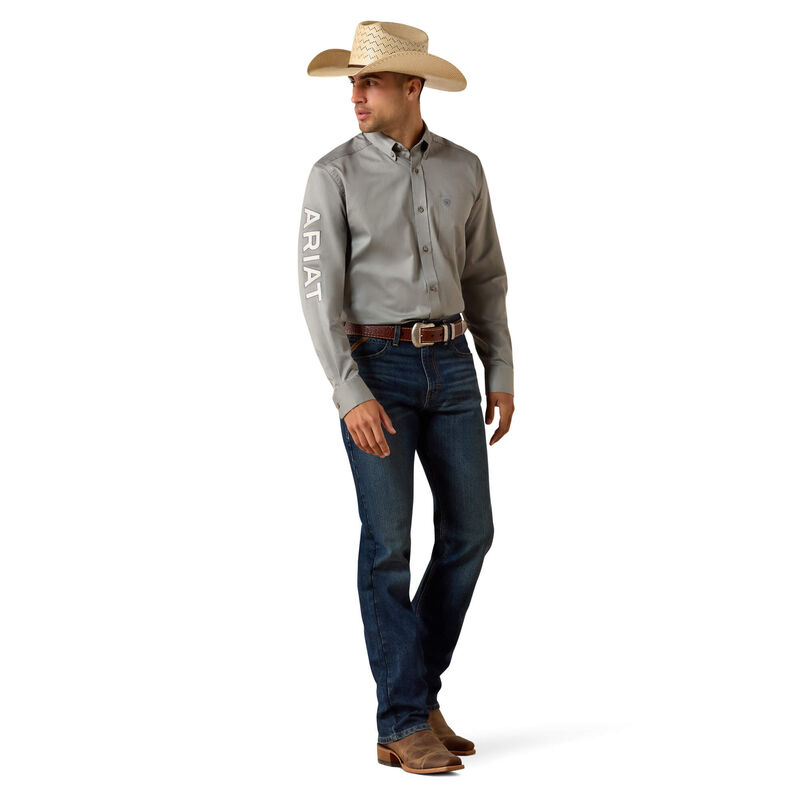 10071690 ARIAT Team Logo Standard Twill Fitted Shirt