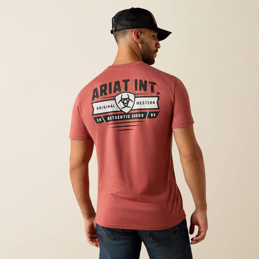 10073957 ARIAT BANNER BADGE T-SHIRT
