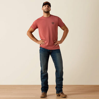 10073957 ARIAT BANNER BADGE T-SHIRT