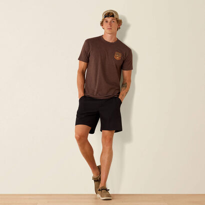 10073963 ARIAT STRIPE PATRIOTIC BADGE T-SHIRT