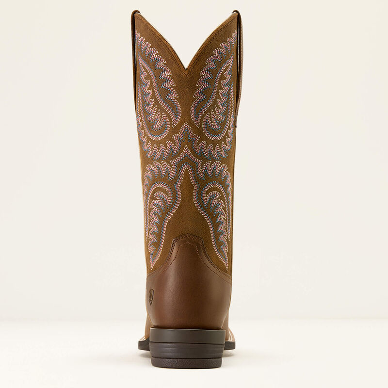 10074329 ARIAT CATTLE CAITE WIDE SQUARE TOE WESTERN BOOT WOMENS