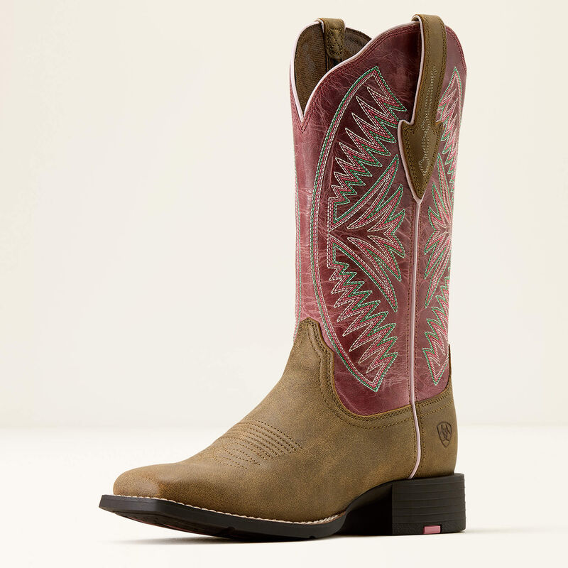10074331 ROUND UP RUIDOSO WIDE SQUARE TOE WESTERN BOOTS