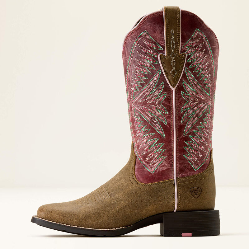 10074331 ROUND UP RUIDOSO WIDE SQUARE TOE WESTERN BOOTS