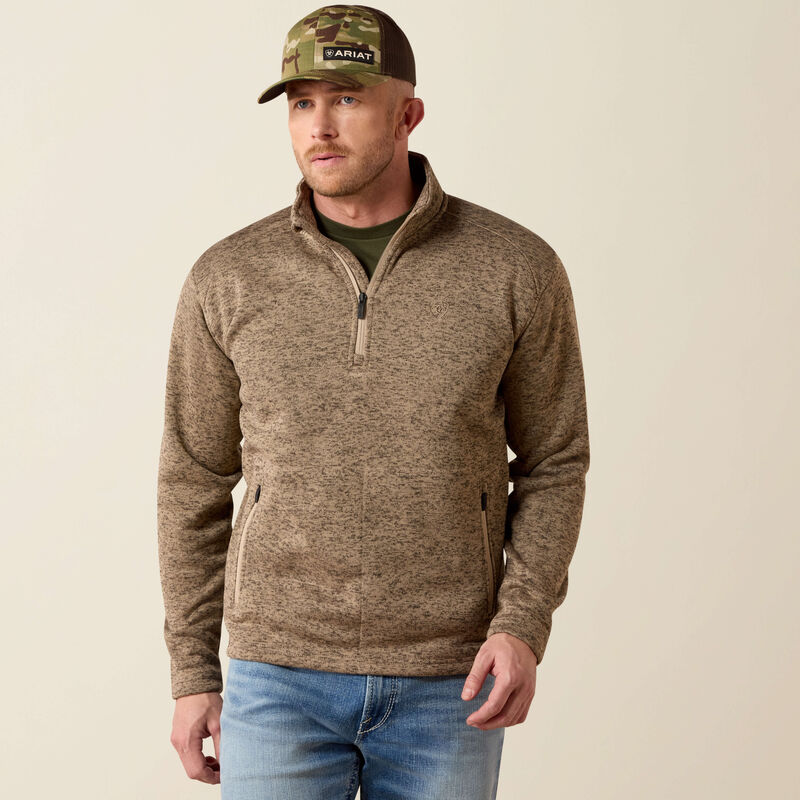 10079435 CALDWELL 1/4 ZIP SWEATER