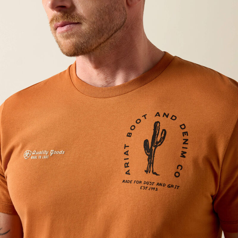 10079568 ARIAT TOBACCO TOUGH T-SHIRT