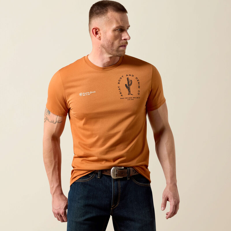 10079568 ARIAT TOBACCO TOUGH T-SHIRT