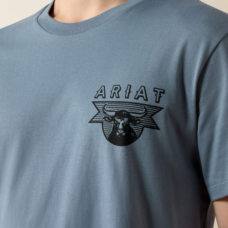 10080601 ARIAT ROPE AND RIDE SHORT SLEEVE TSHIRT