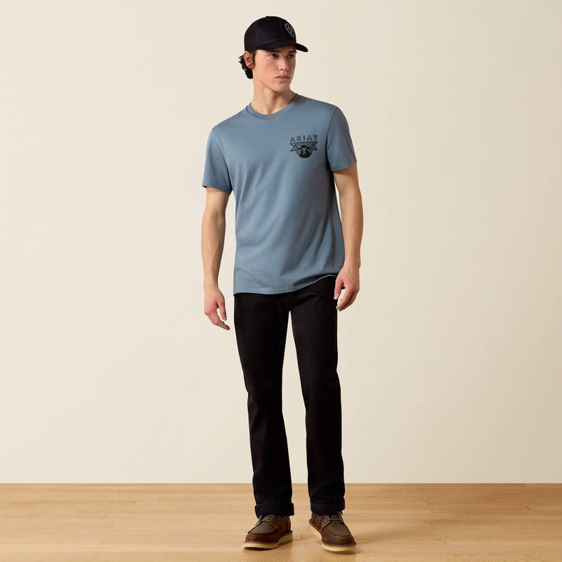 10080601 ARIAT ROPE AND RIDE SHORT SLEEVE TSHIRT