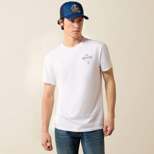 10080626 ARIAT LOCKUP FLAG PAINTED T-SHIRT