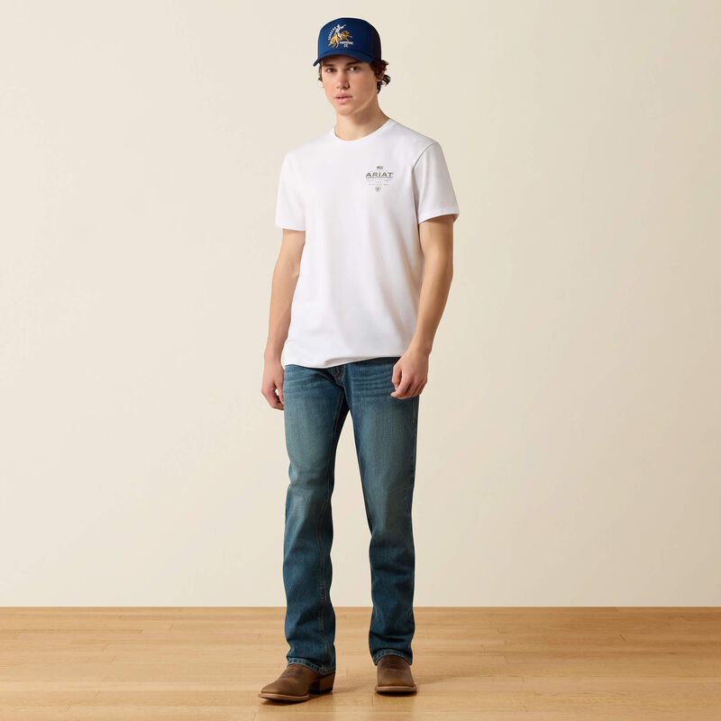 10080626 ARIAT LOCKUP FLAG PAINTED T-SHIRT
