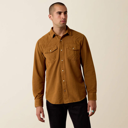 10080649 RETRO HANDORF CORDUROY FITTED SNAP SHIRT