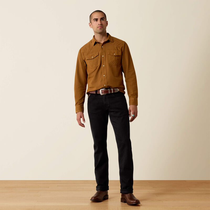 10080649 RETRO HANDORF CORDUROY FITTED SNAP SHIRT