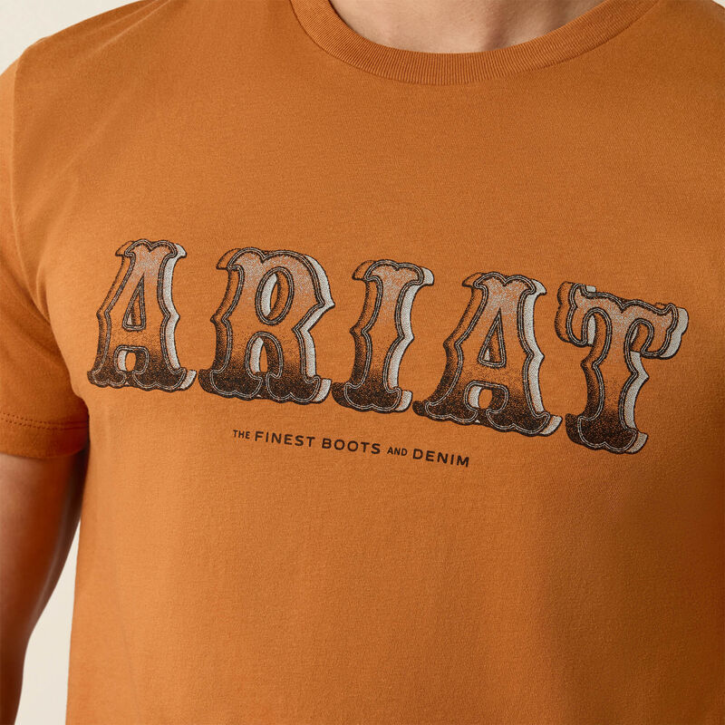 10080700 ARIAT PITTED LOGO T-SHIRT