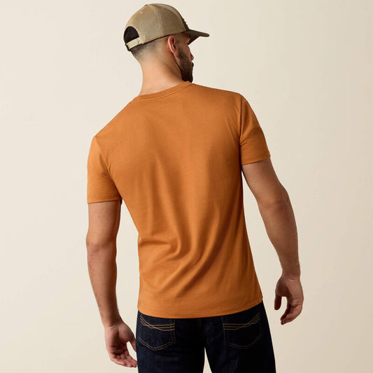 10080700 ARIAT PITTED LOGO T-SHIRT