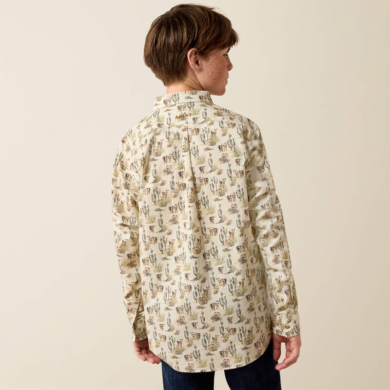 10080718 ARIAT KIDS LUTHOR LONG SLEEVE SHIRT
