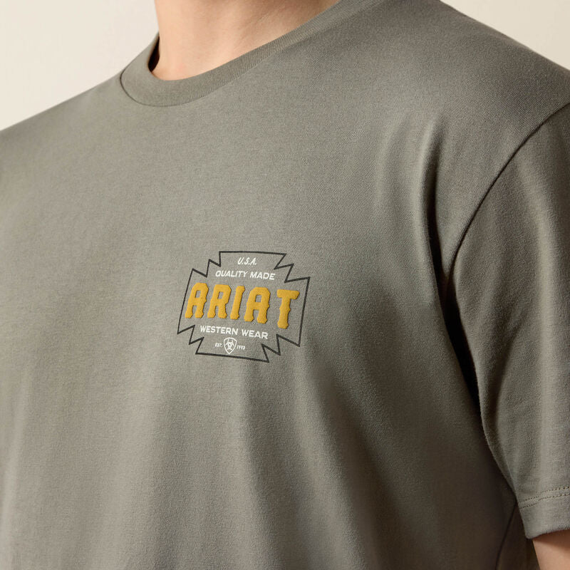 10080732 ARIAT SOUTHWEST CROOS BADGE T-SHIRT