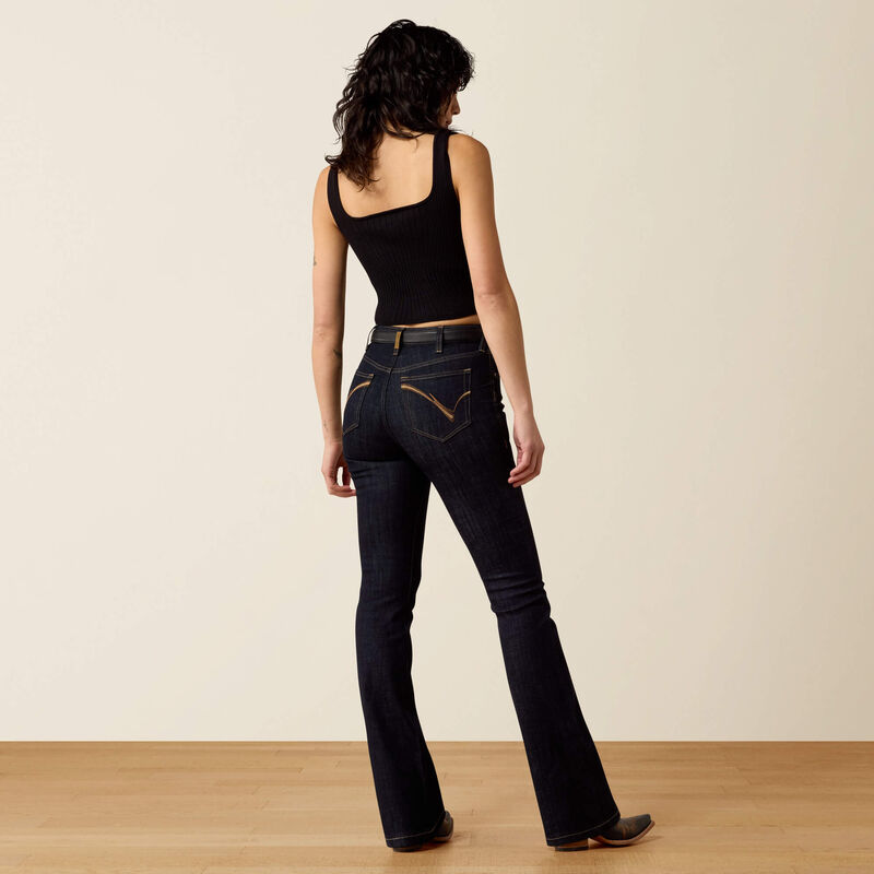10080827 ARIAT HR QUINN BOOT CUT JEANS RINSE