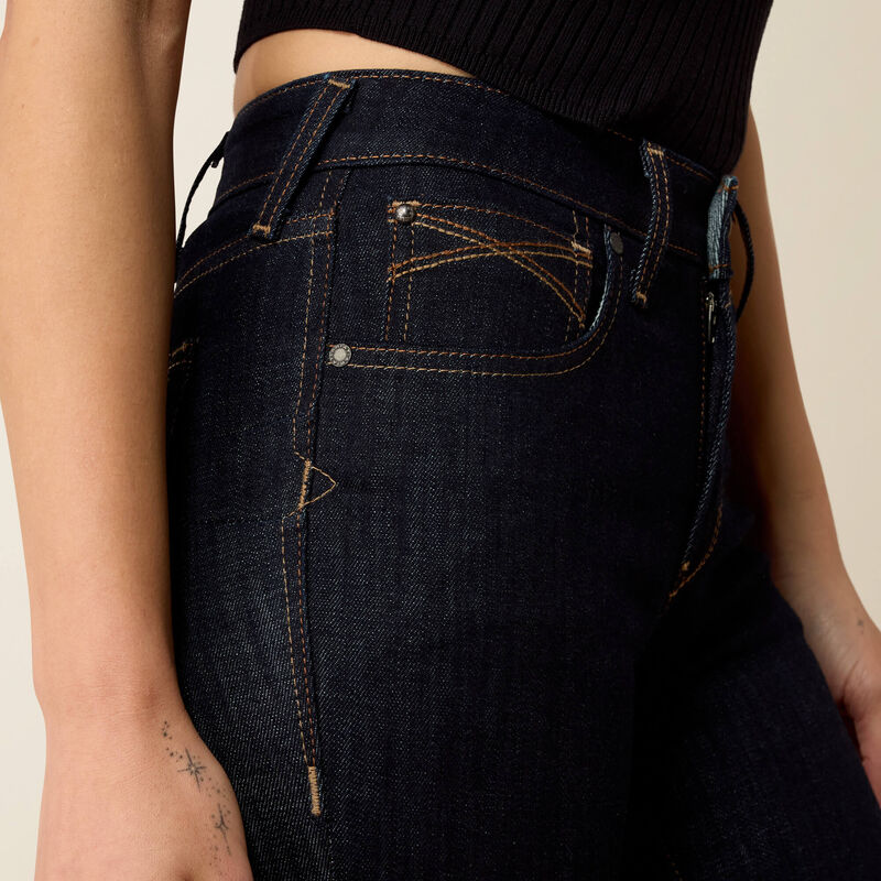 10080827 ARIAT HR QUINN BOOT CUT JEANS RINSE