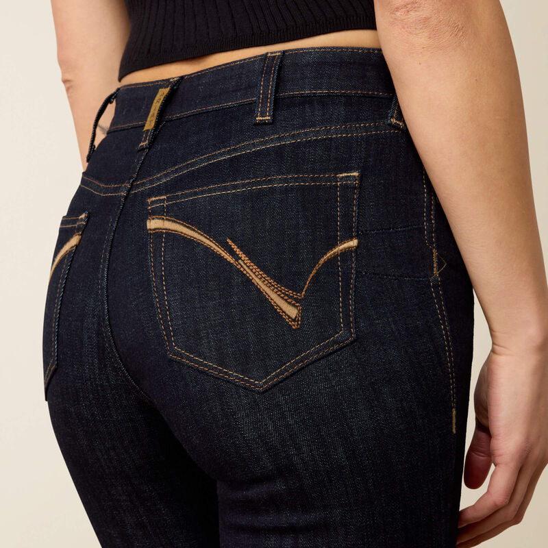 10080827 ARIAT HR QUINN BOOT CUT JEANS RINSE