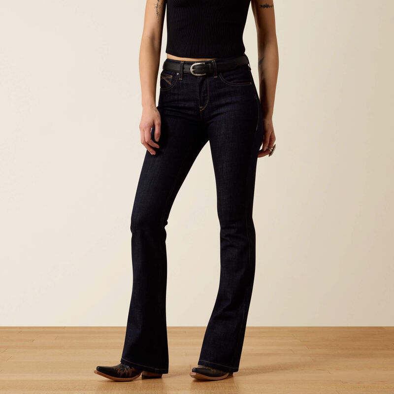 10080827 ARIAT HR QUINN BOOT CUT JEANS RINSE