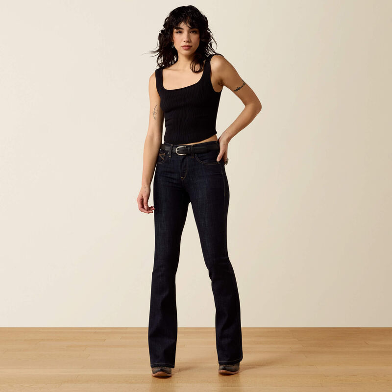 10080827 ARIAT HR QUINN BOOT CUT JEANS RINSE