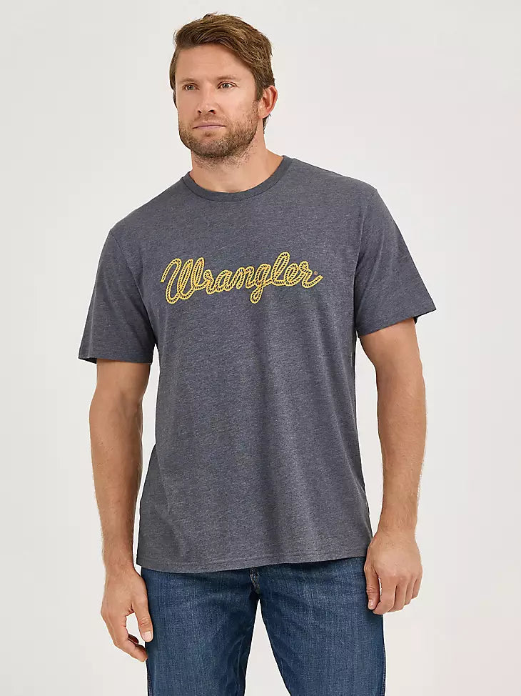 112344109 MEN'S WRANGLER ROPE LOGO T-SHIRT