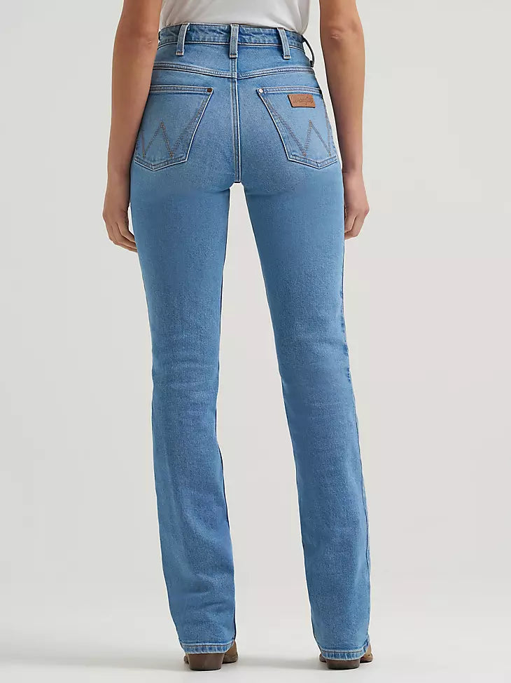 112367598 WOMEN'S HIGH RISE RODEO BOOTCUT WRANGLER RIDING JEAN