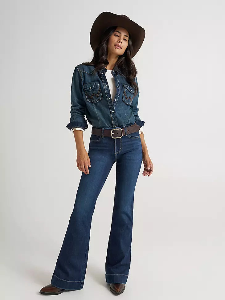 112367600 WOMEN'S WRANGLER BESPOKE HIGH RISE TROUSER JEAN
