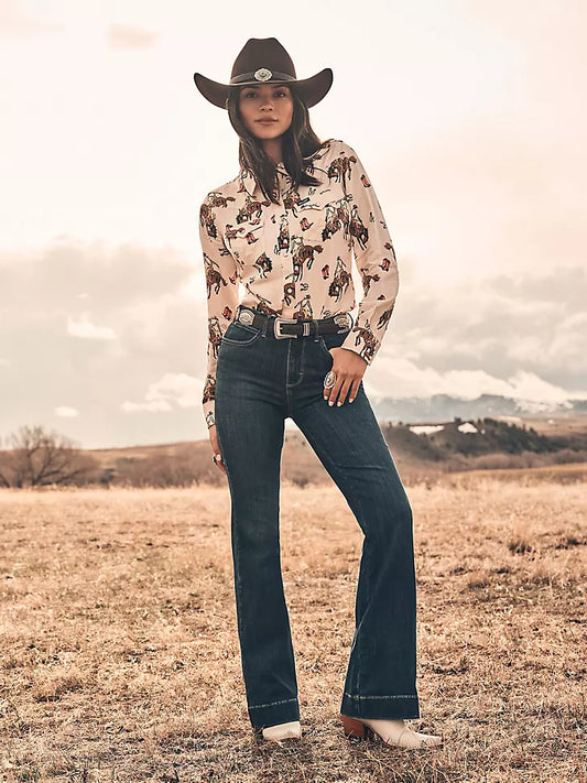 112367600 WOMEN'S WRANGLER BESPOKE HIGH RISE TROUSER JEAN