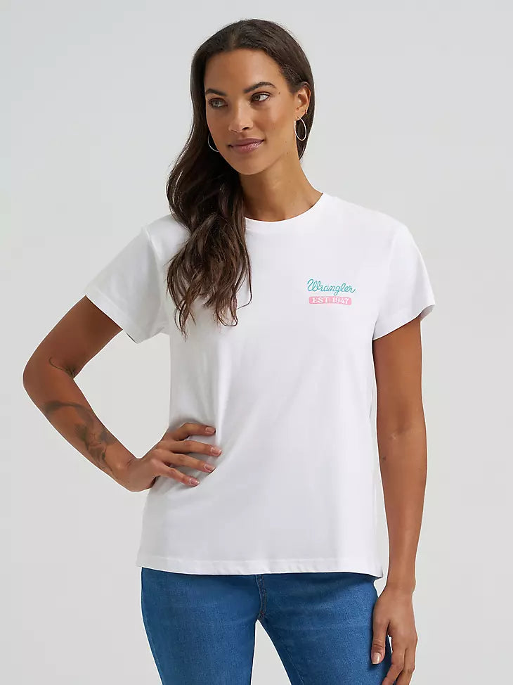 112372987 WOMEN'S LOCAL RANCH RETRO REGULAR FIT TEE